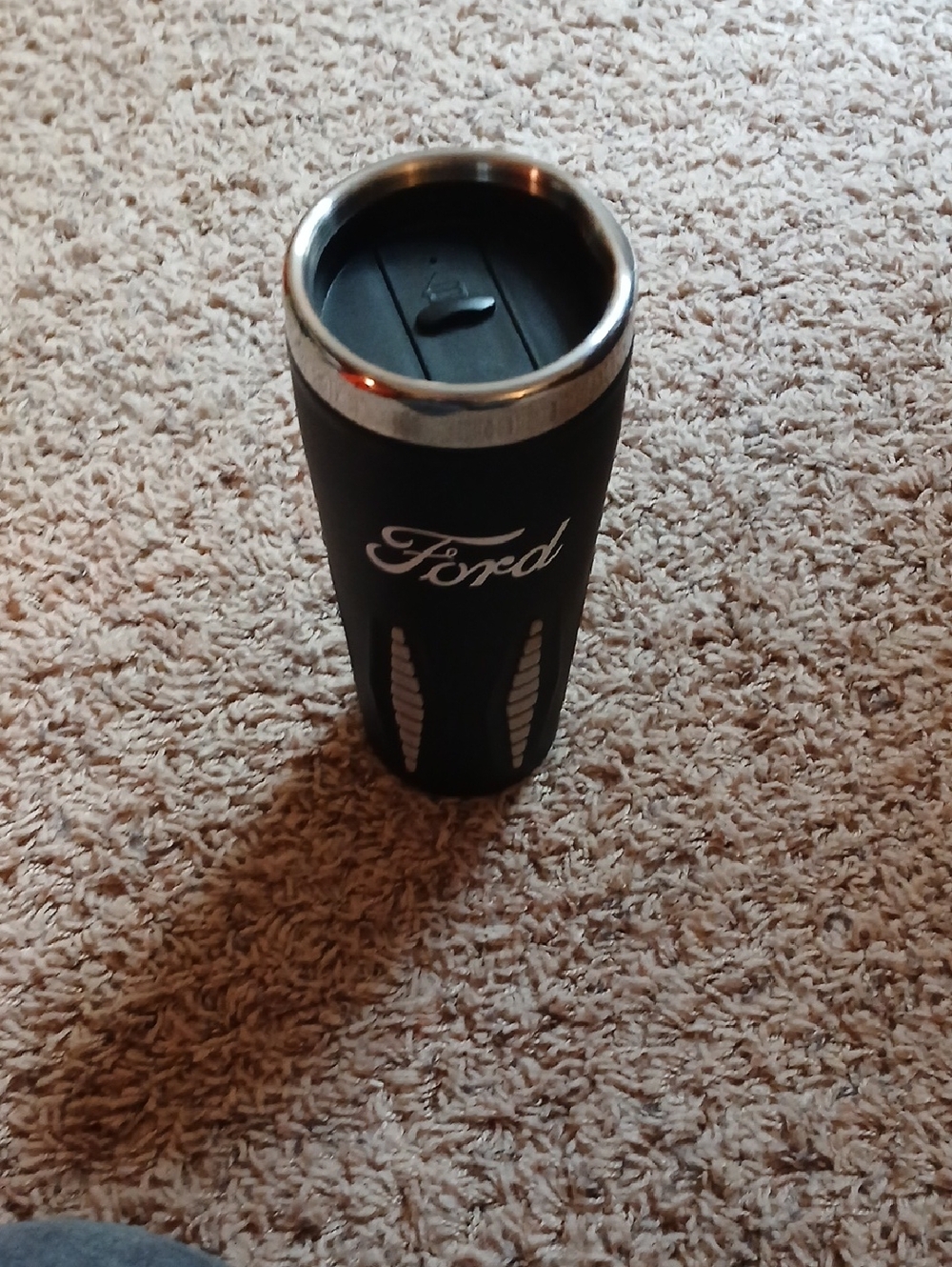Ford Black and Silver Insulated Tumbler